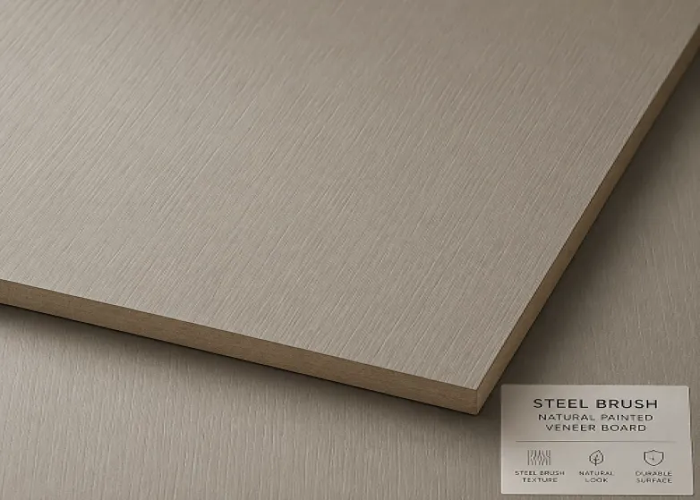 Referencia técnica y de diseño completa para paneles decorativos de laca natural con cepillo de acero